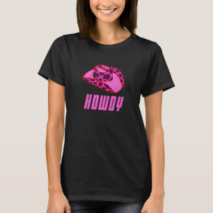 T-shirt Chapeau de Cowgirl Howdy Rodeo Équitation de Ranch