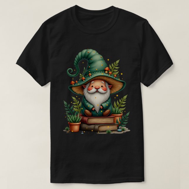 T-shirt Chapeau De Gnome De Champignon Guide De Recherche  (Design devant)