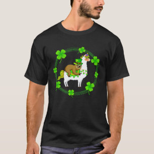 T-shirt Chapeau de lutin irlandais paresseux chevauchant l