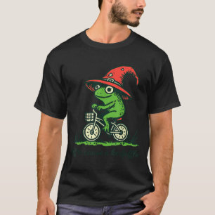 T-shirt Chapeau de magicien de bicyclette de grenouille dé