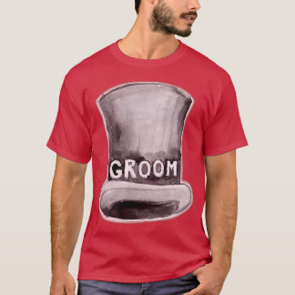 T-shirt Chapeau de marié homme Cute Engagement Mariage Ent