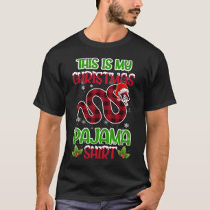 T-shirt Chapeau de Noël C'est mon pyjama de Noël de serpen