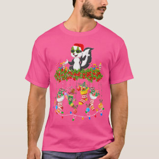 T-shirt Chapeau de Noël clair avec chaussettes de Noël Sku