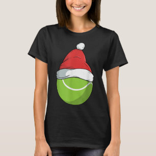 T-shirt Chapeau de Noël de Santa Tennis Fier Smash Badmint