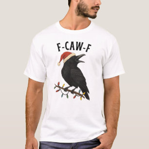 T-shirt Chapeau de Noël drôle de corbeau et corneille Sant
