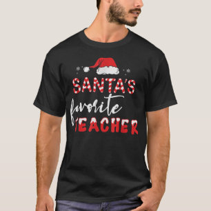 T-shirt Chapeau de Noël drôle du professeur préféré du Pèr