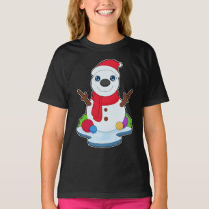 T-shirt Chapeau de Noël Snowman