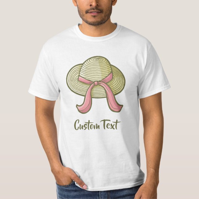 T-shirt Chapeau de paille jaune (Devant)