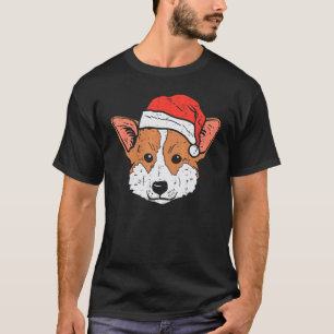 T-shirt Chapeau de Père Noël Corgi Noël Xmas Chien  Propri