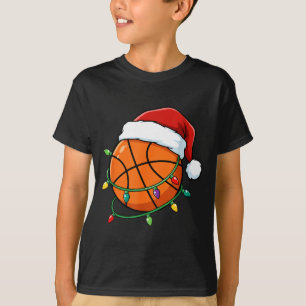 T-shirt Chapeau de Père Noël de basketball de Noël envelop