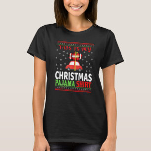 T-shirt Chapeau de Père Noël en pyjama de Noël S de footba