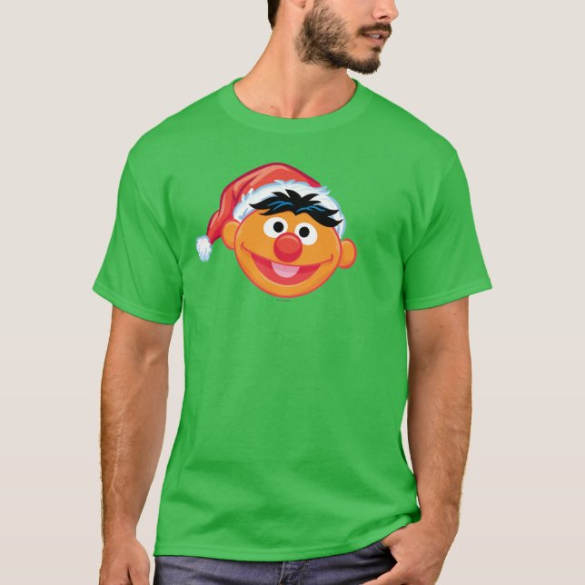 T-shirt Chapeau de Père Noël Ernie (Devant)