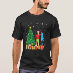 T-shirt Chapeau de Père Noël pour l'illumination de l'arbr