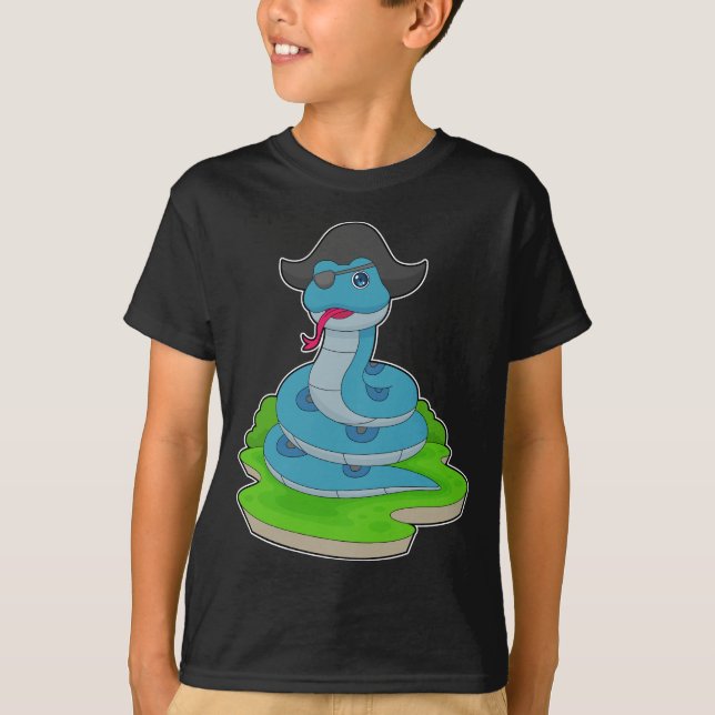 T-shirt Chapeau de pirate serpent pirate (Devant)