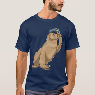T-shirt Chapeau de policier Seal Cop Police