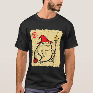 T-shirt Chapeau de sorcier de dés D20 de gamer grenouille