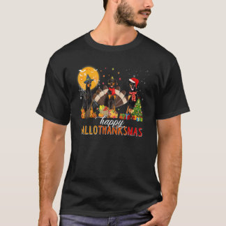 T-shirt Chapeau de sorcier Doberman Dinde Chapeau de Père