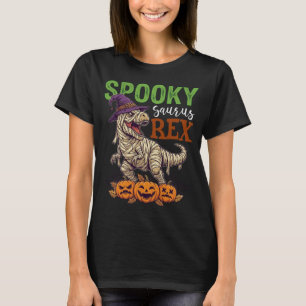 T-shirt Chapeau de sorcière de dinosaure de momie de Sauru