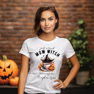 T-shirt Chapeau de Sorcière de Maman Fatiguée et Café au g