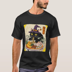 T-shirt Chapeau de sorcière de vacances de chat noir slurp