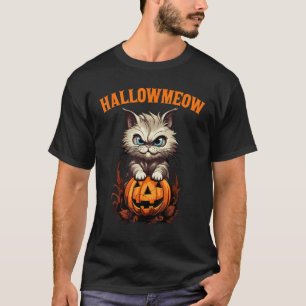 T-shirt Chapeau de sorcière pour chat ragamuffin Halloween