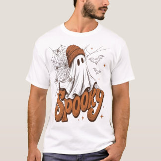 T-shirt Chapeau d'Halloween Fantôme Chauve-Souris Toile Ar