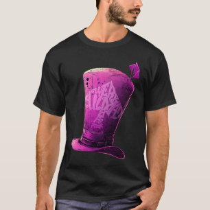 T-shirt Chapeau Fou Violet Nous sommes tous fous ici