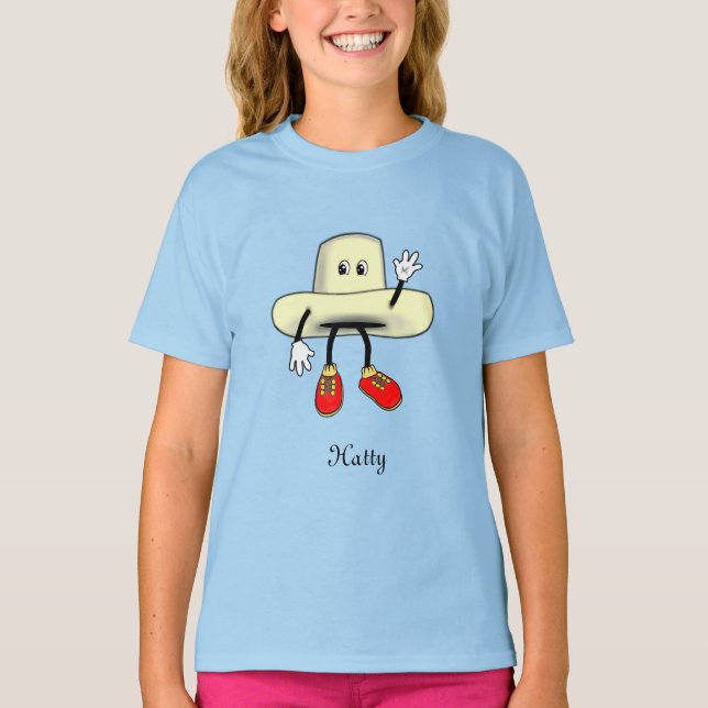T-shirt Chapeau Joyeux Dessin Animé (Devant)