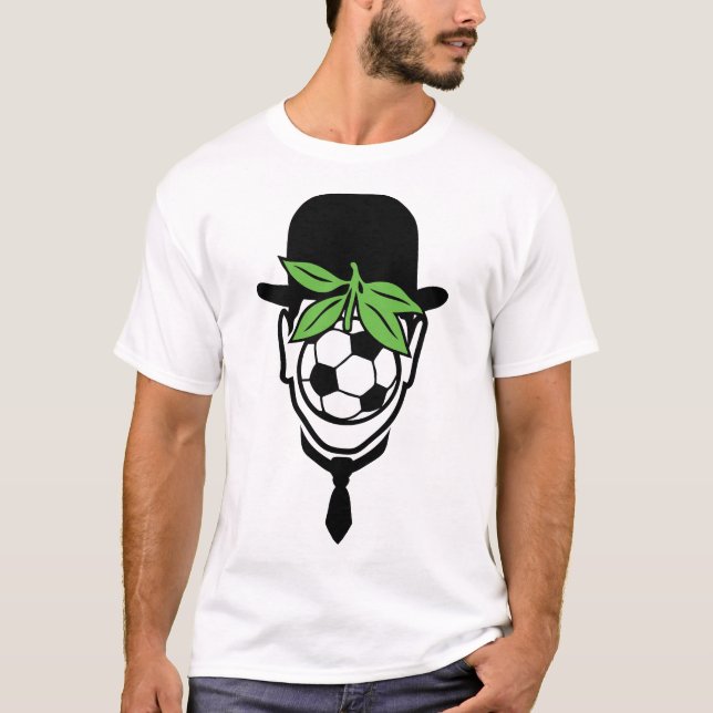 T-shirt chapeau melon foot soccer homme ballon magr 1 (Devant)