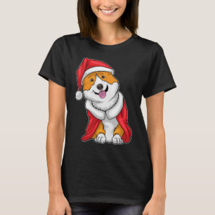T-shirt chapeau Noël Corgi
