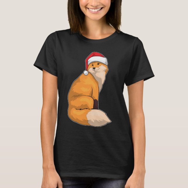 T-shirt Chapeau Noël Fox (Devant)