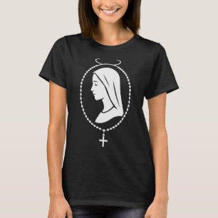 T-shirt Chapelet de la Vierge Marie - Art de prière cathol