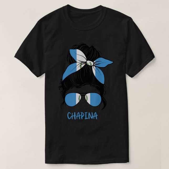 T-shirt Chapina Guatemala Chapina Guatemala femme fille (Design devant)