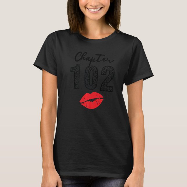 T-shirt Chapitre 102 Lèvres Joyeux Léopard d'anniversaire  (Devant)