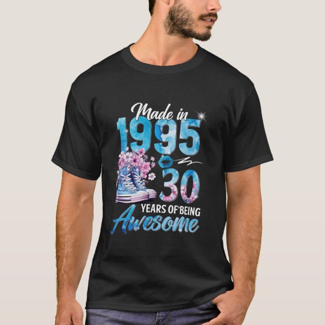 T-shirt Chapitre 30 Fabuleux EST 1995 30e anniversaire flo (Devant)