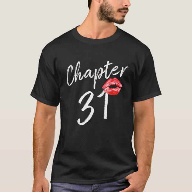 T-shirt Chapitre 31 Red Lips Dames Anniversaire 31 (Devant)