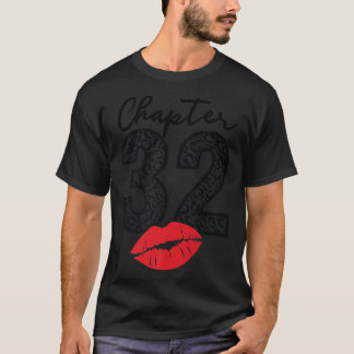 T-shirt Chapitre 32 Lèvres Joyeux Anniversaire Léopard 32