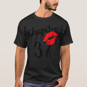 T-shirt Chapitre 37 Anniversaire heureux Né en 1984 Rouge
