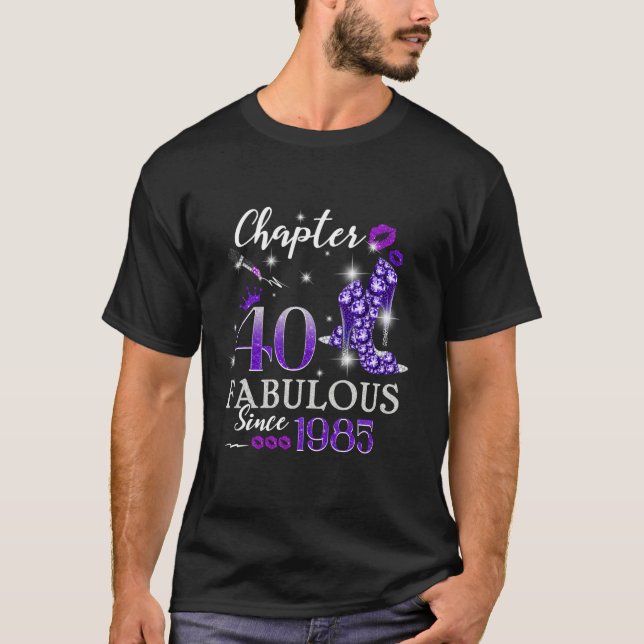 T-shirt Chapitre 40 Fabuleux depuis 1985 40e Anniversaire  (Devant)