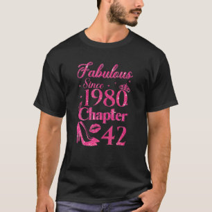 T-shirt Chapitre 42 Fabuleux depuis 1980 42e anniversaire