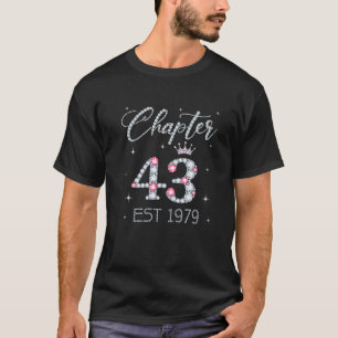 T-shirt Chapitre 43 EST 1979 43E Anniversaire Cadeau Pour 