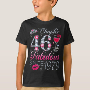 T-shirt Chapitre 46 Fabuleux depuis 1979 Cadeau d'annivers