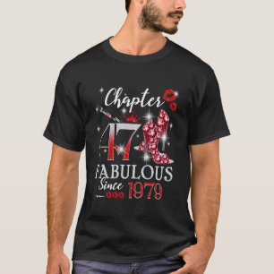 T-shirt Chapitre 47 Fabuleux depuis 1979 47e anniversaire