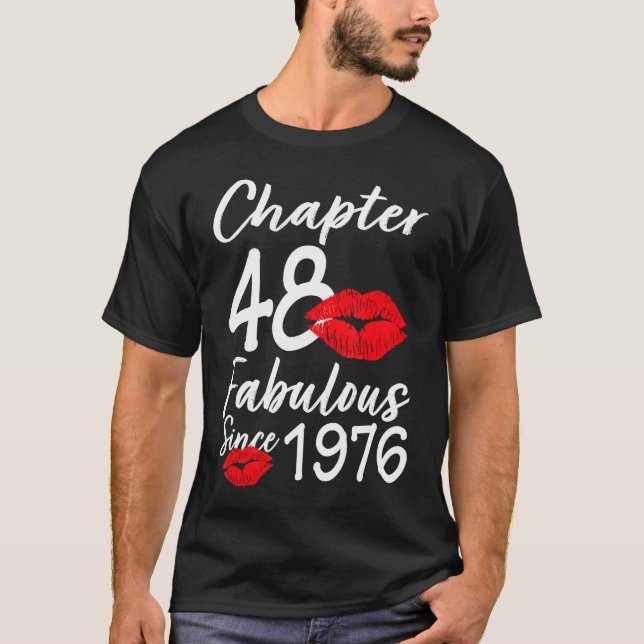 T-shirt Chapitre 48 Fabuleux depuis 1976 48E Anniversaire  (Devant)