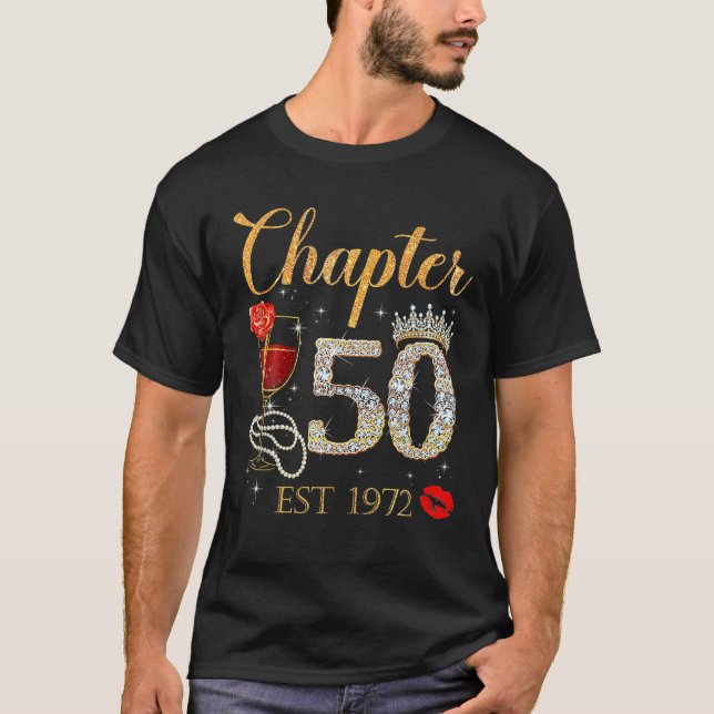 T-shirt Chapitre 50 Ans EST 1972 50E Anniversaire Rouge Ro (Devant)