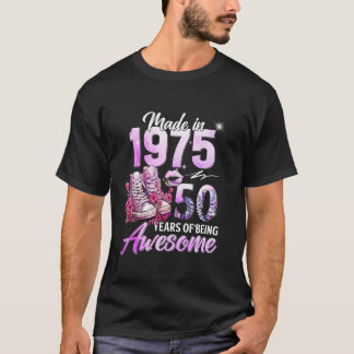 T-shirt Chapitre 50 Fabuleux EST 1975 50e anniversaire flo