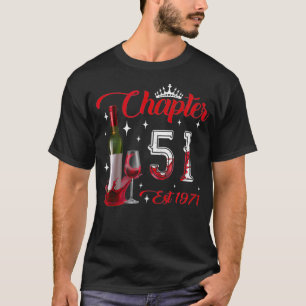 T-shirt Chapitre 51 YO Est 1971 51e anniversaire Bott à vi