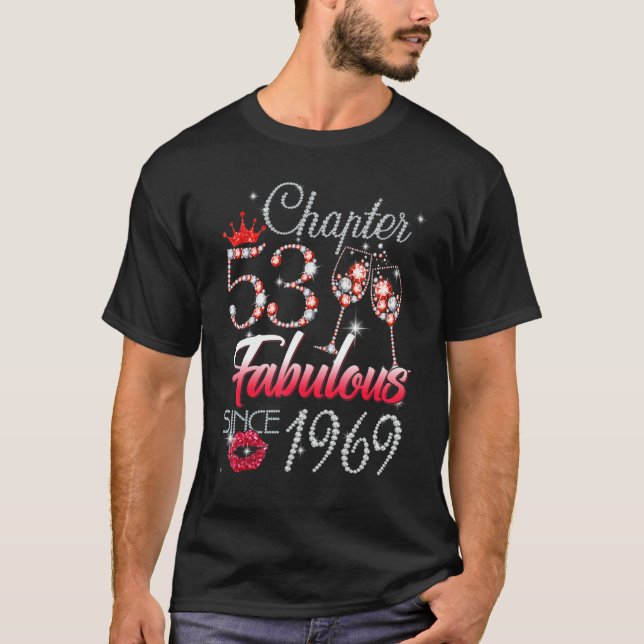 T-shirt Chapitre 53 Fabuleux depuis 1969 53e Anniversaire  (Devant)