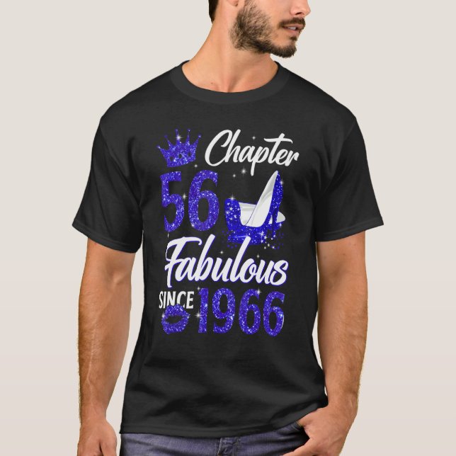 T-shirt Chapitre 56 Fabuleux depuis 1966 56e Anniversaire  (Devant)