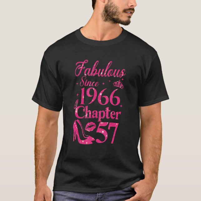 T-shirt Chapitre 57 Fabuleux depuis 1966 57e anniversaire (Devant)
